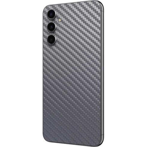 Silver Carbon Fiber Specialty Texture Material Galaxy A14 5G Skin